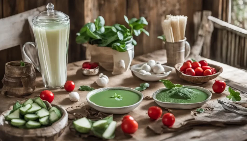 Beterrabas cortadas em cubos em um prato branco ao lado de um copo de suco de beterraba e uma folha de espinafre, destacando benefícios para combater anemia.